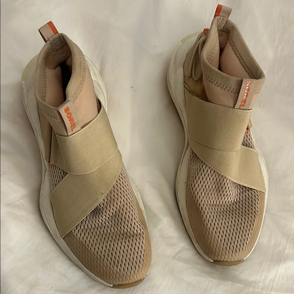 SOREL beige ceramic Explorer Defy Mid Shoe - Women's size 9.5! - Image 7