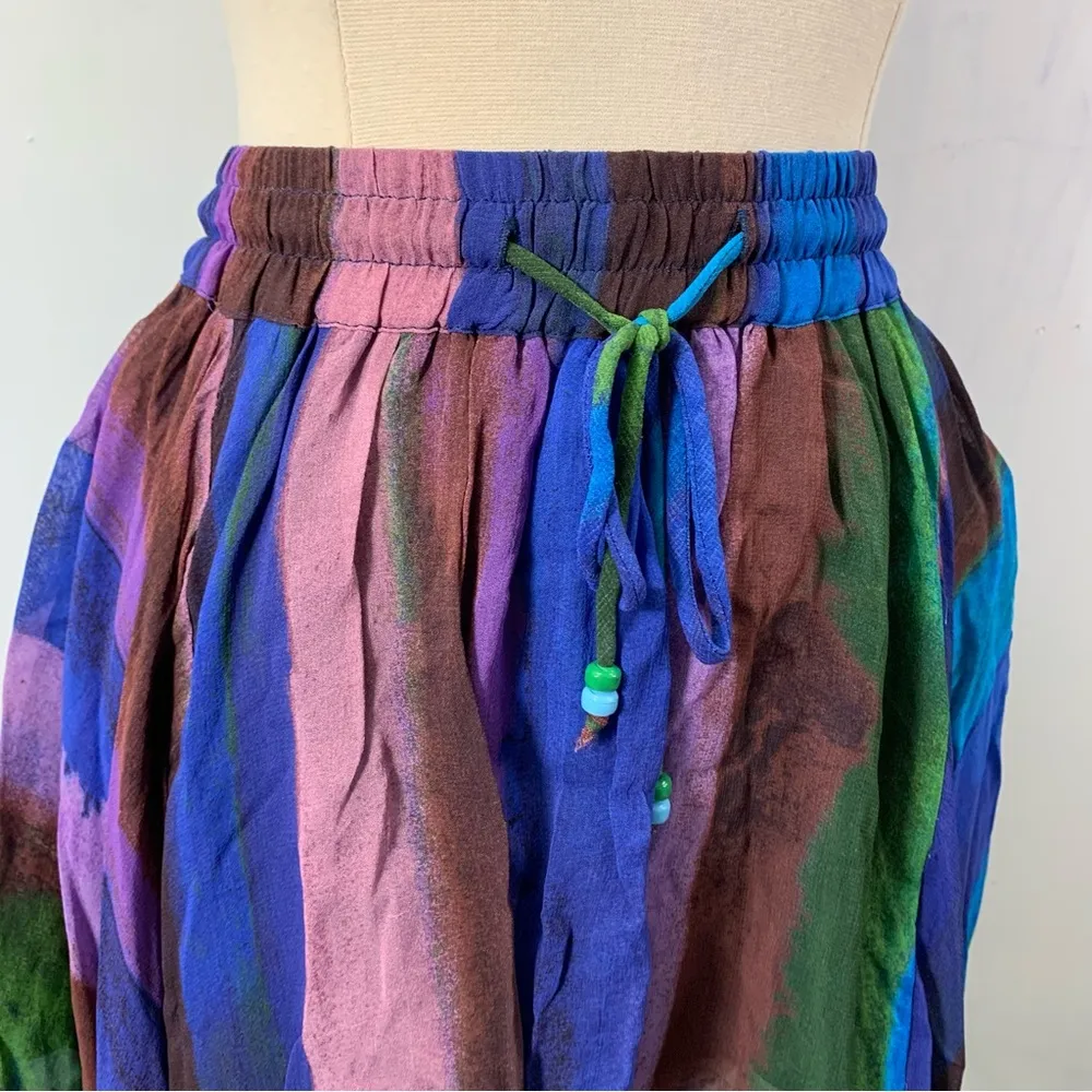 ZARA NWT asymmetric skirt fairycore size S beaded - Image 2