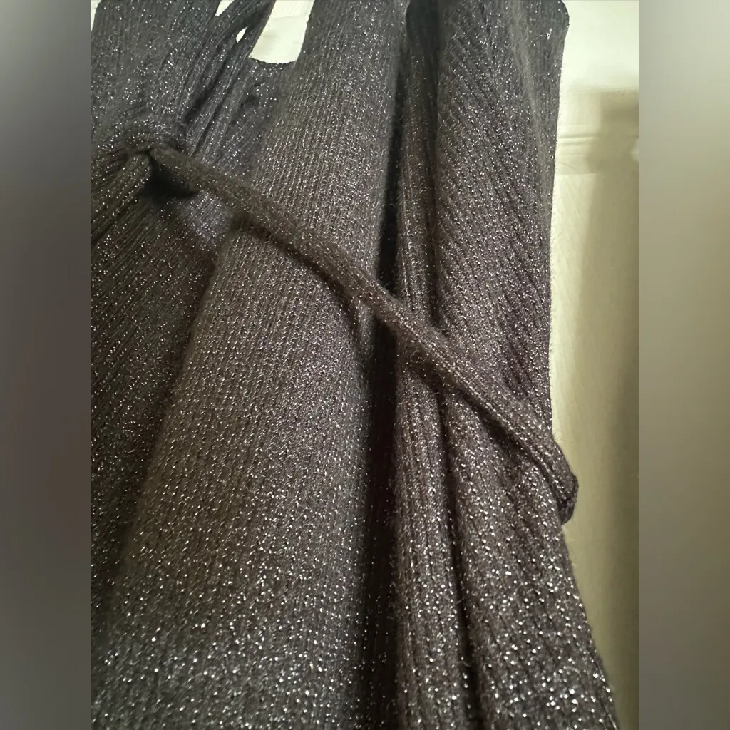 LANE BRYANT Black with silver sparkle  Knit Top. - Image 5