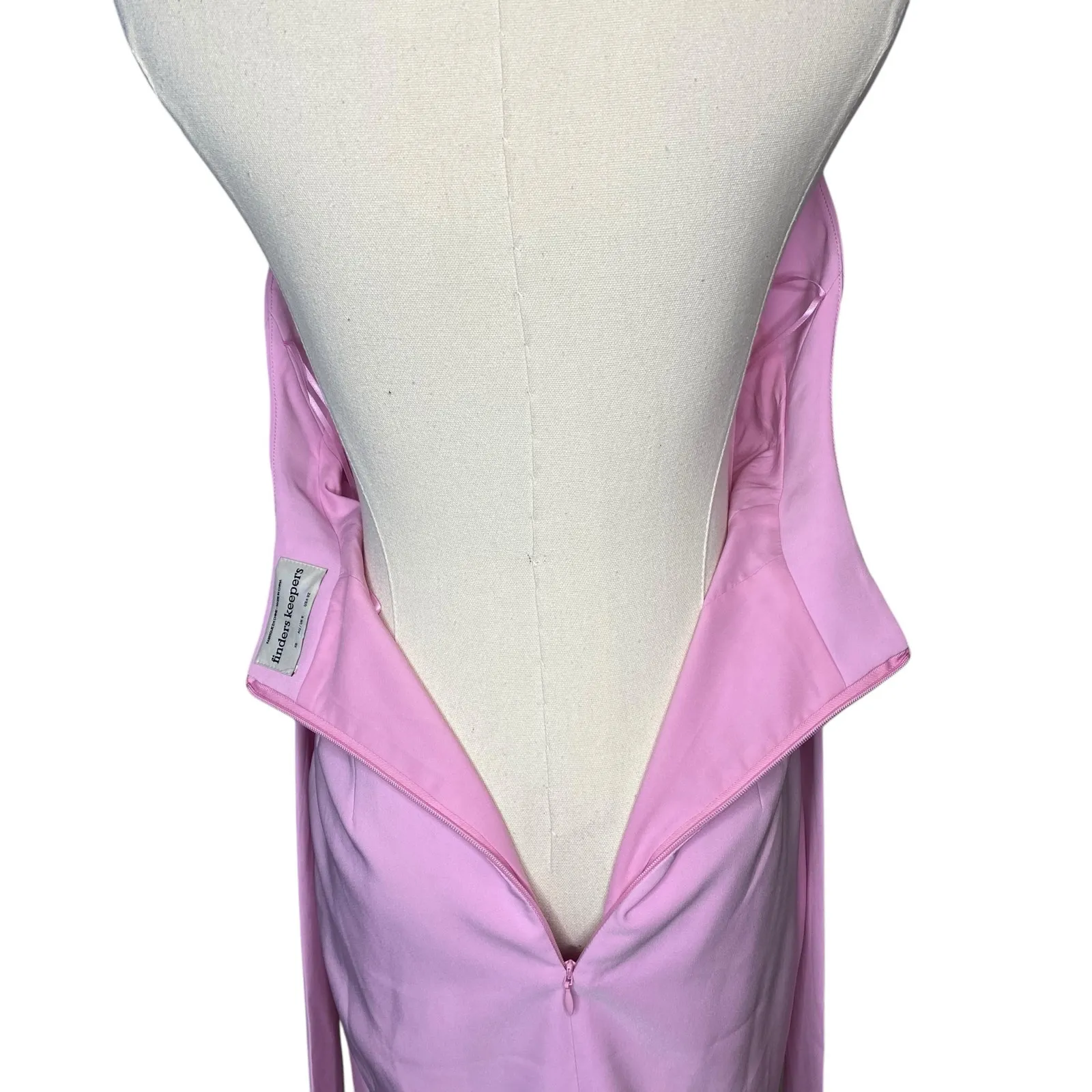 Finders Keepers Essie Tie-Front Halter Dress‎ in "Mauve" Pink size XS - Image 5