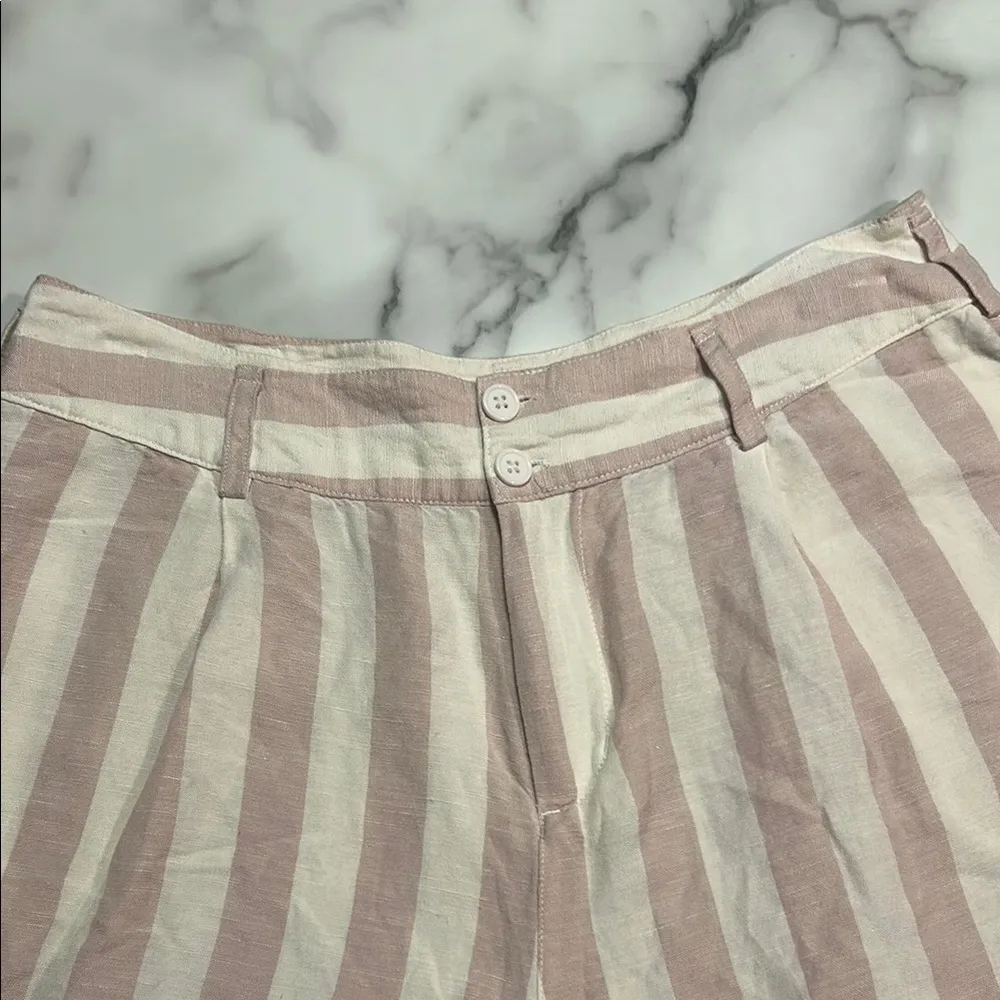 Rails Cream and Light Mauve High-Waisted Shorts - Image 4