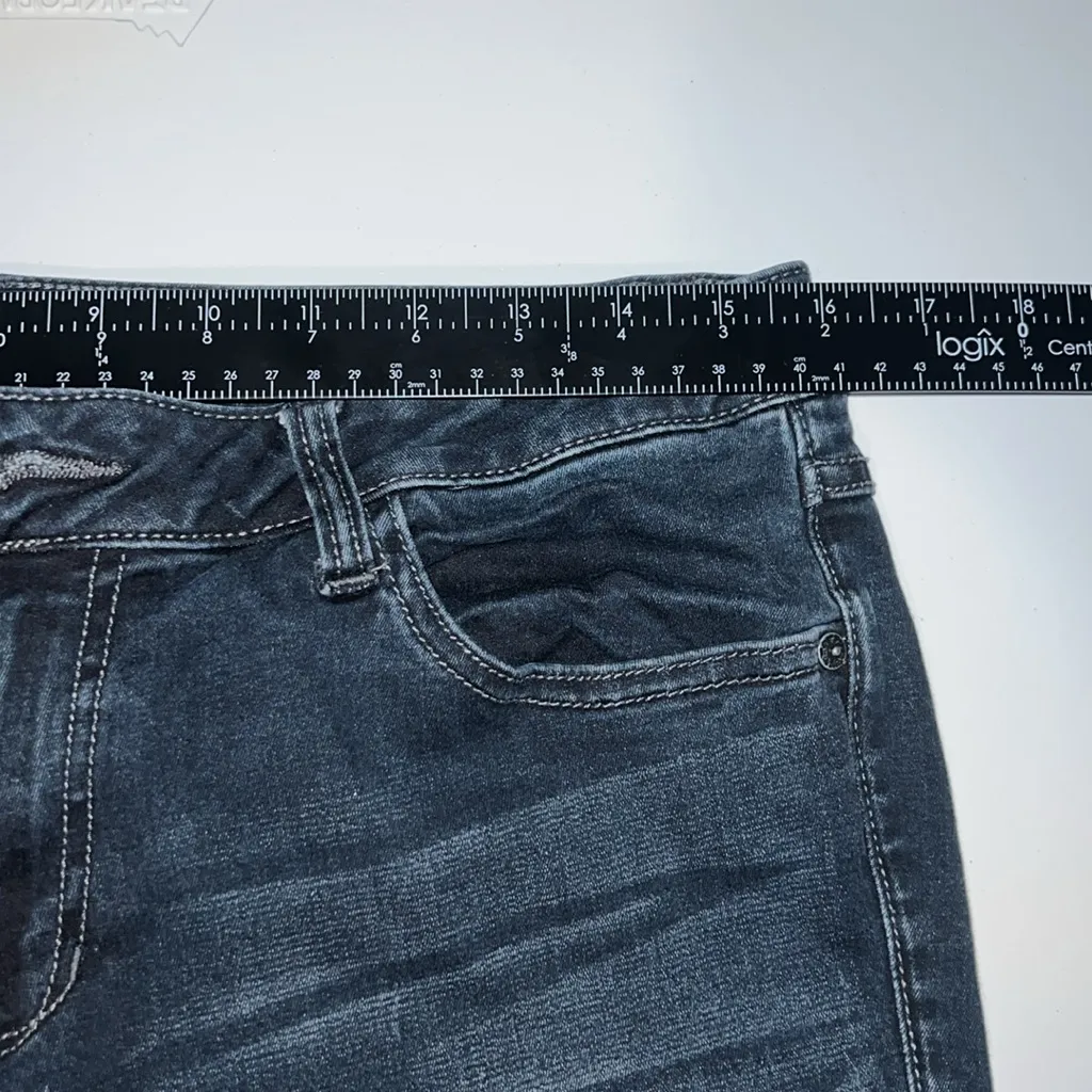 CAbi Style 515 Dark Wash Mid Rise Denim Blue Jeans Pants Women's Size 12 - Image 6