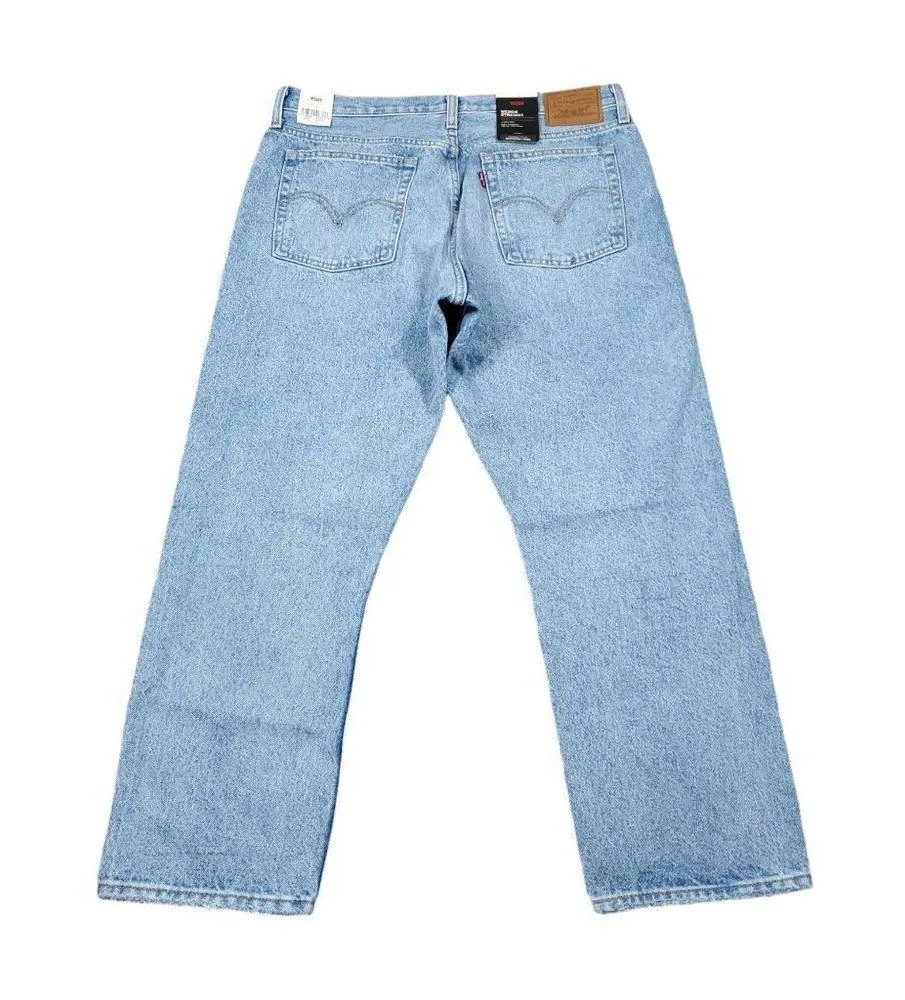 Levi's Premium Wedgie Straight Jeans Size 31x26 Distressed Destroyed Ripped Blue - Image 3