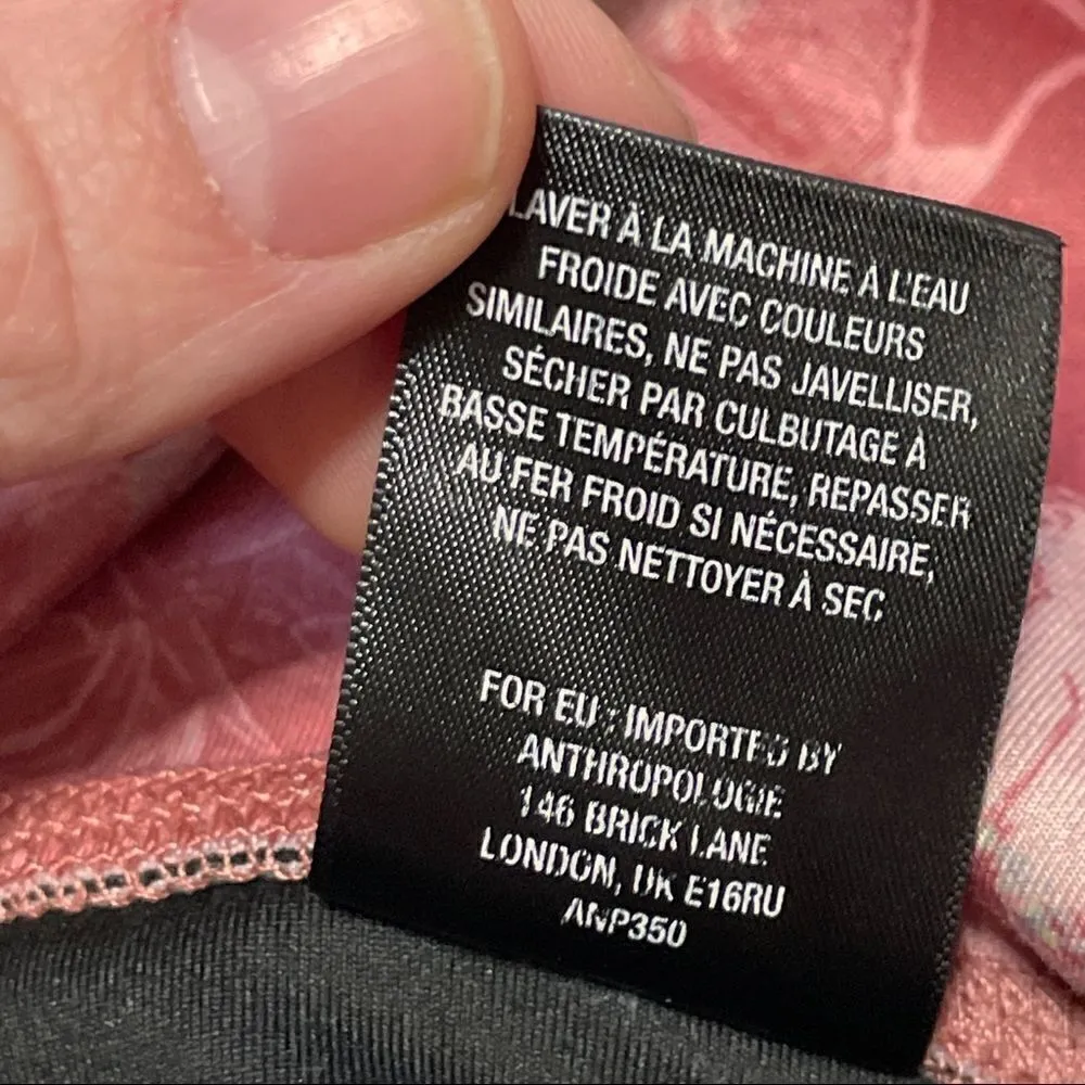 Daily practice anthro floral tie leggings XS - Image 7