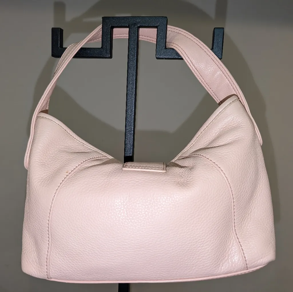 Liz Claiborne Mini Leather Shoulder Bag Light Rose/Blush - Image 2