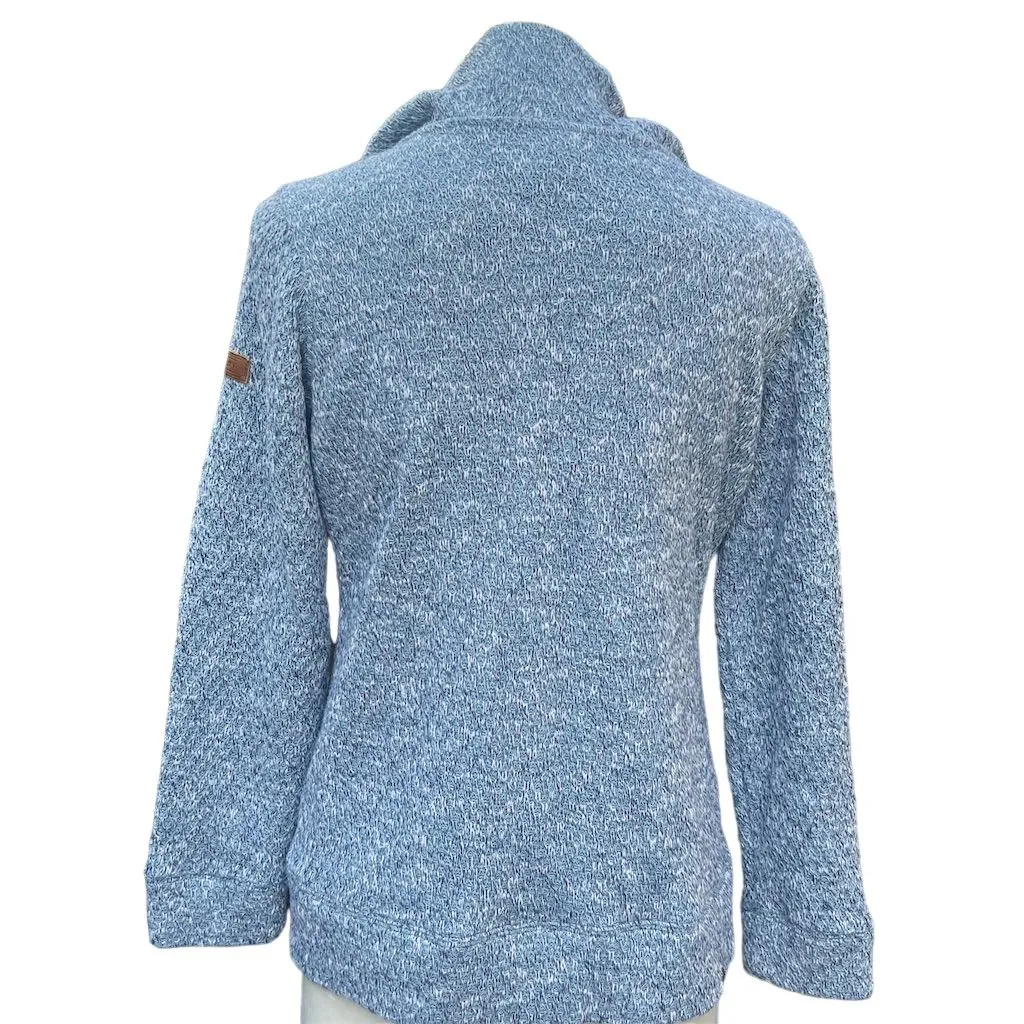 Roxy Women's Hooded Full Zip Fleece Jacket Blue Size M Casual Long Sleeve - Image 7