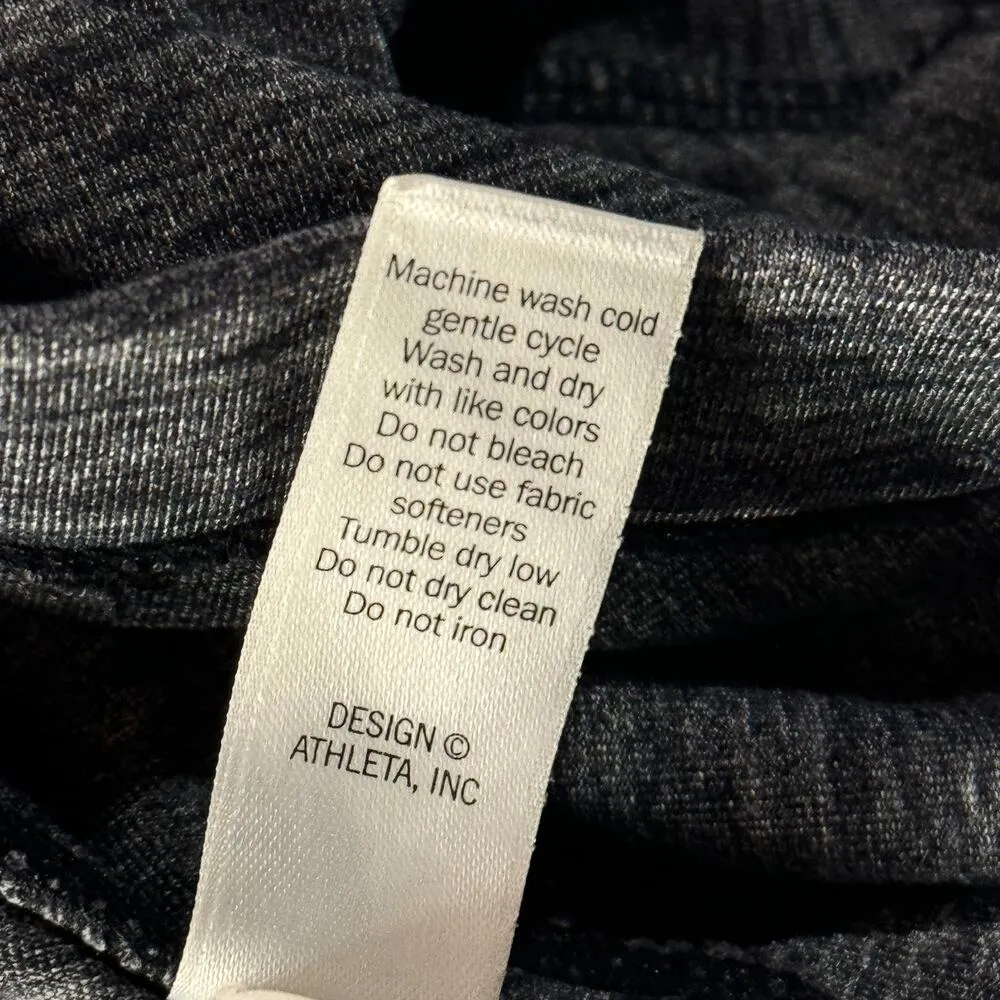 Athleta X-Small A-Line Skort Athletic Pocket Pull-On Attached Brief Gray Heather - Image 8