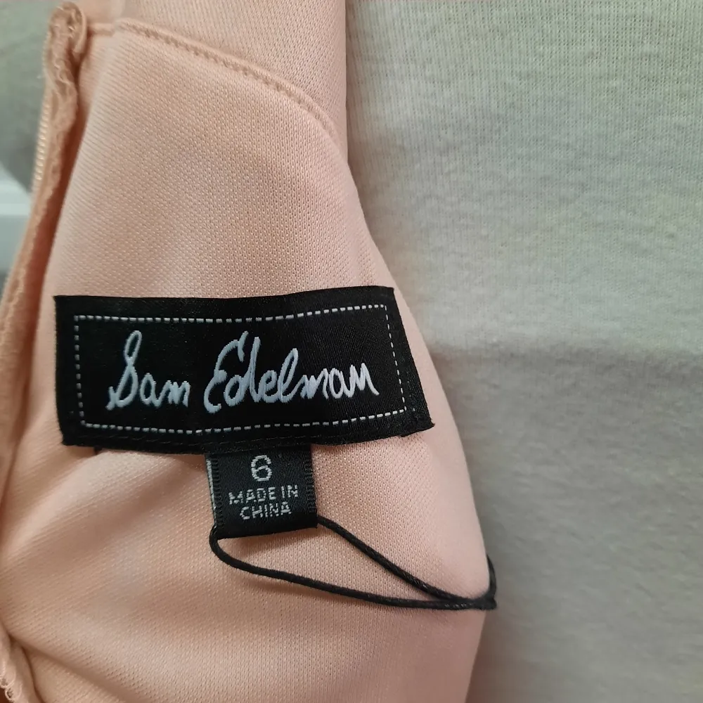 Sam Edelman Dress Womens Size 6 Pink Lace Sleeveless Midi A-line Party Sexy - Image 5