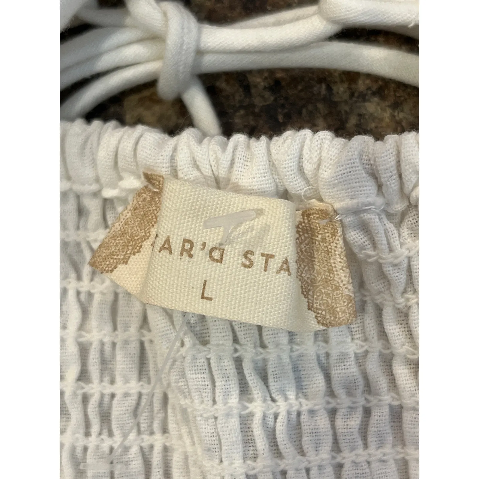 Altard State White Short Sleeve Mini Dress‎ Large - Image 4