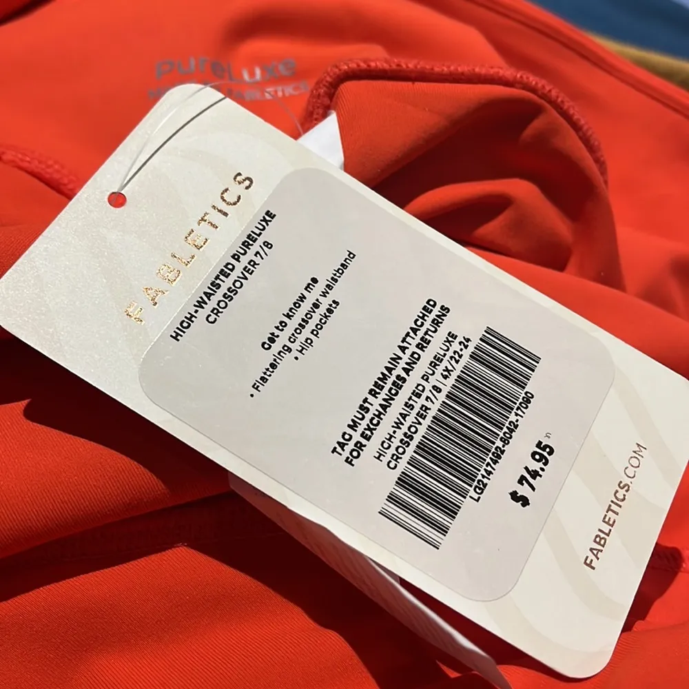 NWT Fabletics Oasis PureLuxe HW Crossover 7/8 Legging Womens 4X - Image 6