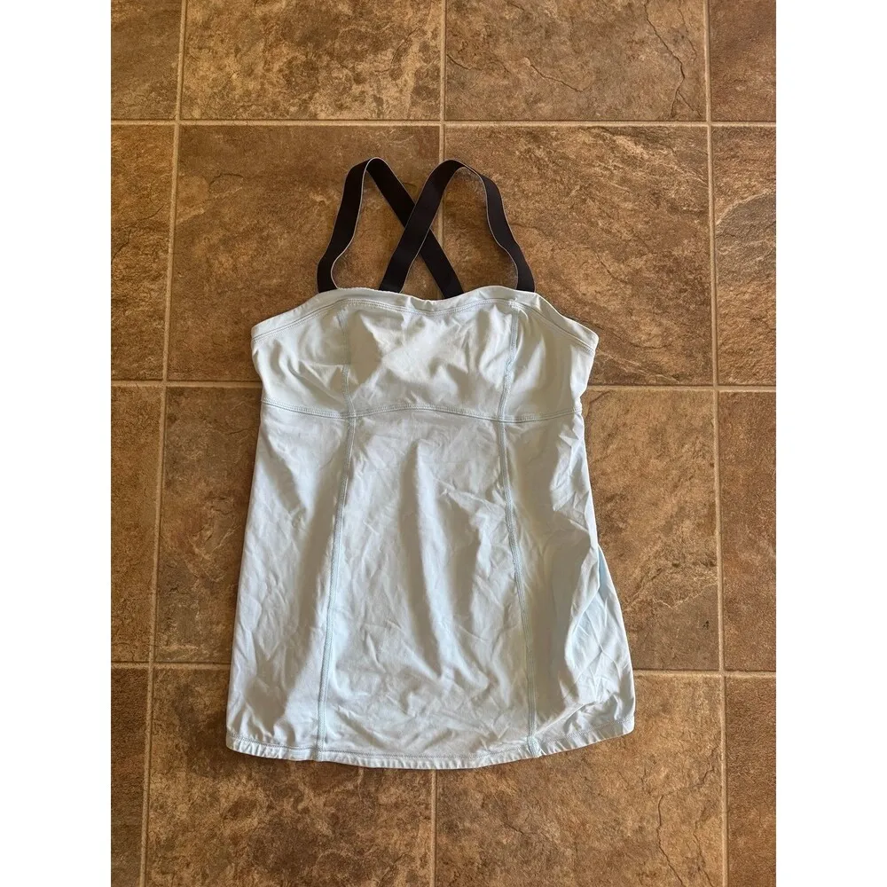 Lululemon Run Catch Me Tank Caspian Blue Size 8 - Image 2