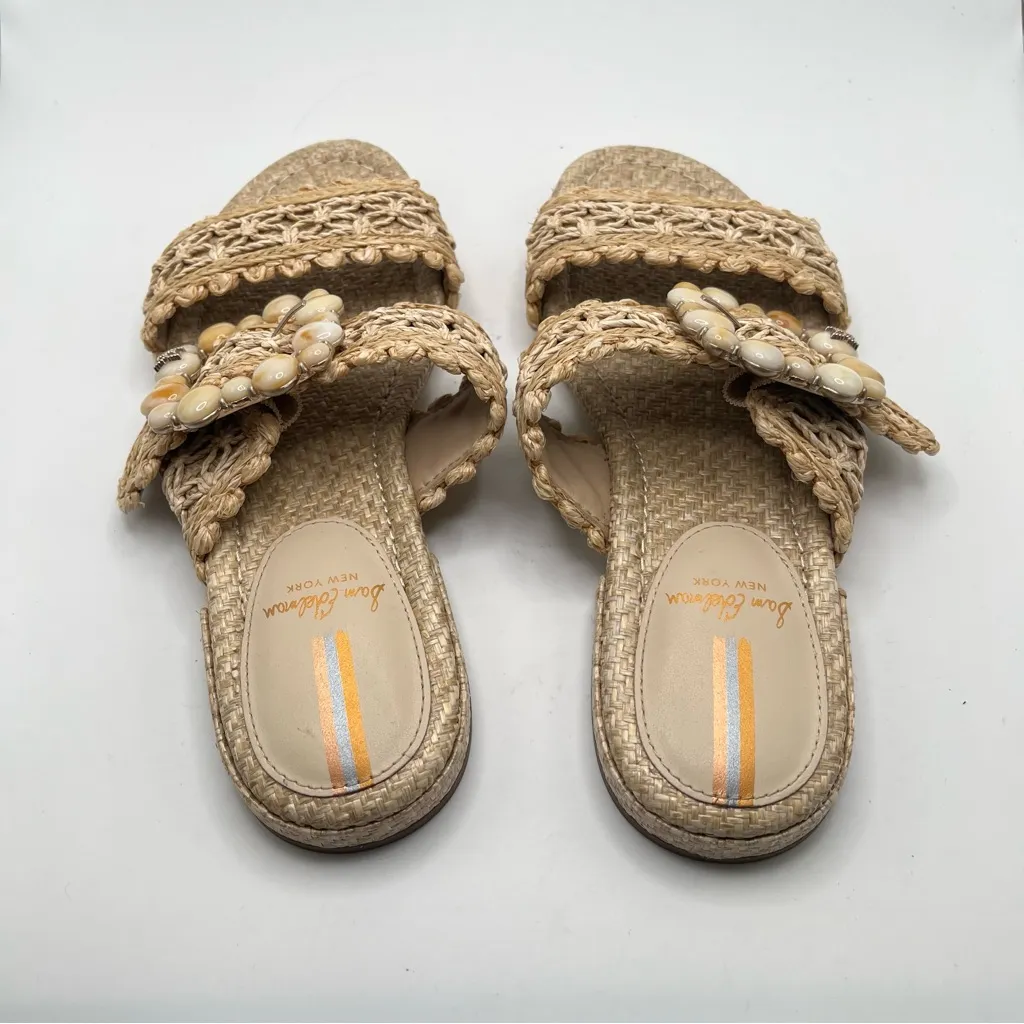 NWOB Sam Edelman Women's Elisa Slide Sandal size 5.5 woven straw vacation - Image 4
