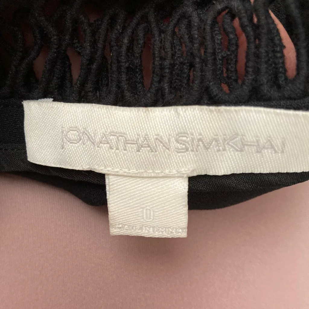 Jonathan Simkhai elegant Black Sleeveless Top 0 XS - Image 4