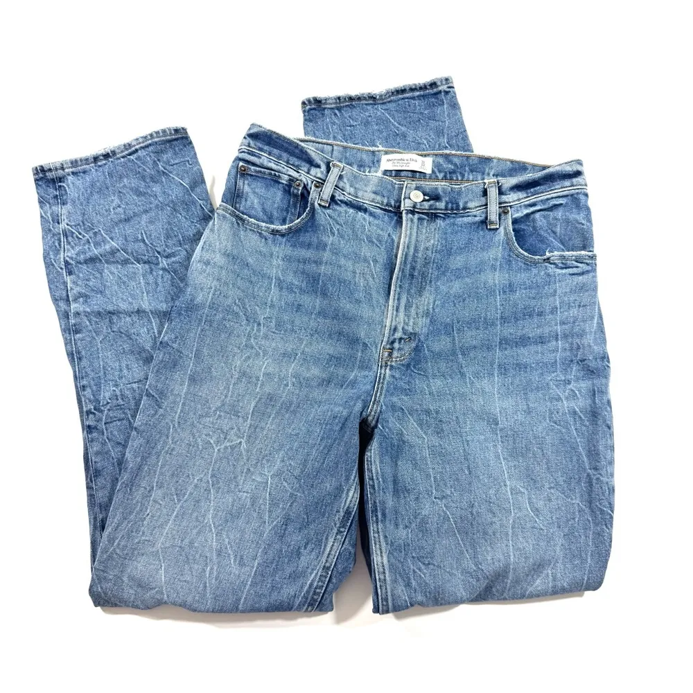 Abercrombie 90s Straight Ultra High Rise Jeans Size 12 31 Long - Image 3