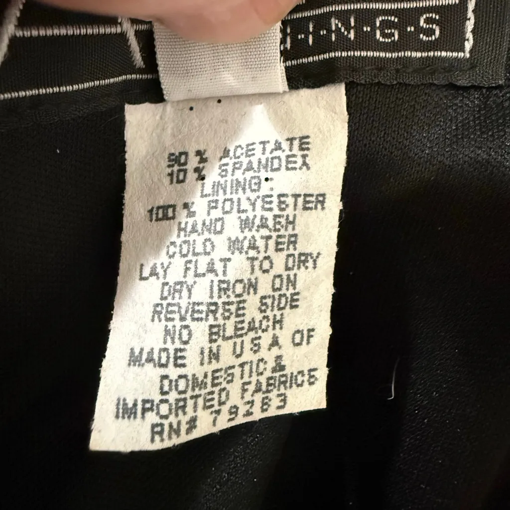 Vintage Alex Evenings Black Shimmer Sleeveless Evening Gown Back Zip Size 14 Y2K - Image 10