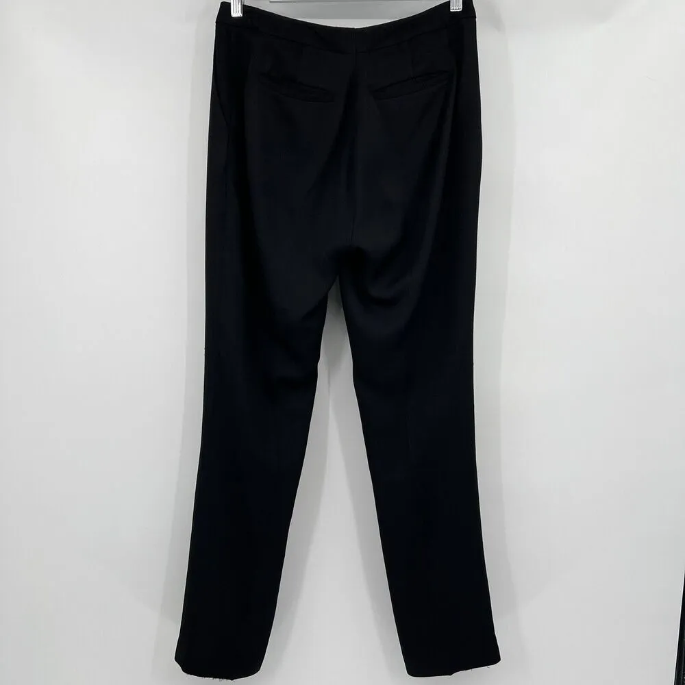 REISS Isla Slim Fit Tailored Trousers‎ Dress Pants Mid Rise Black Women's Size 8 - Image 5