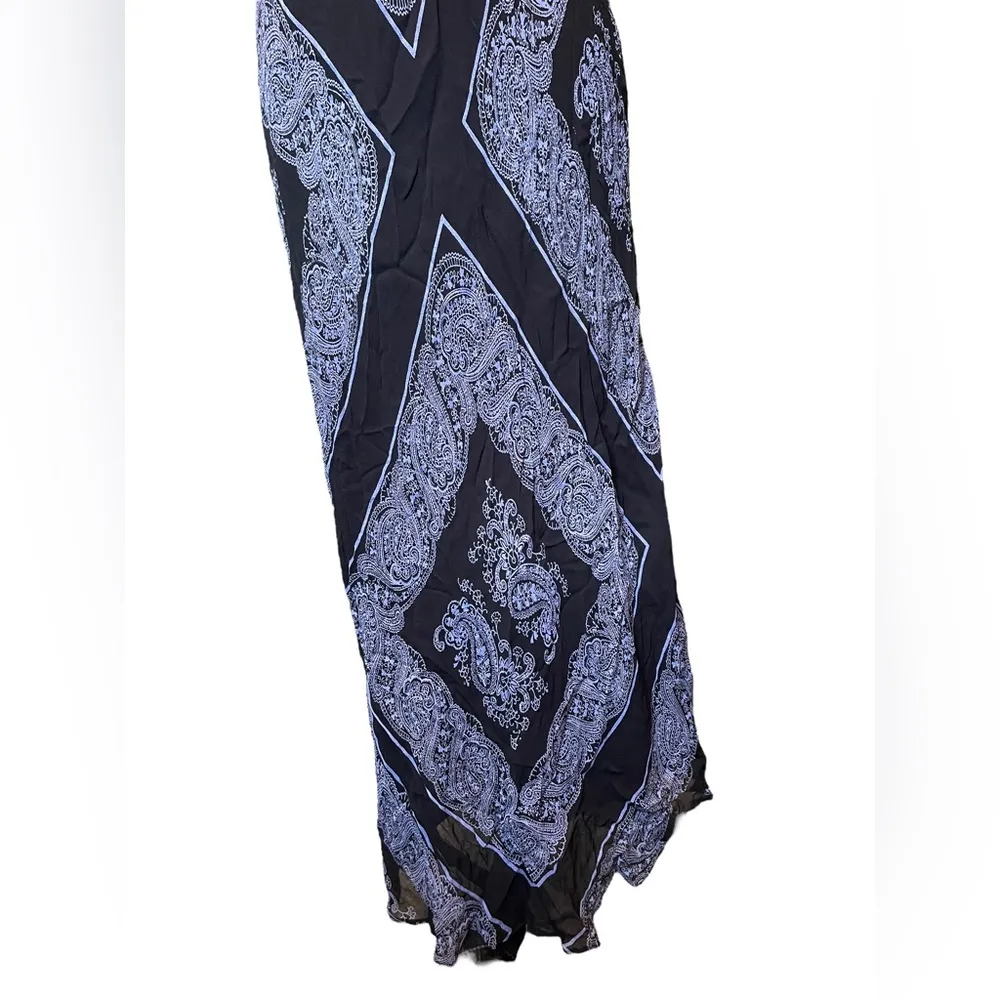 Paradise NY Vintage Y2K Hippie Eclectic Boho Witchy Paisley Floral Maxi Dress Size L - Image 4