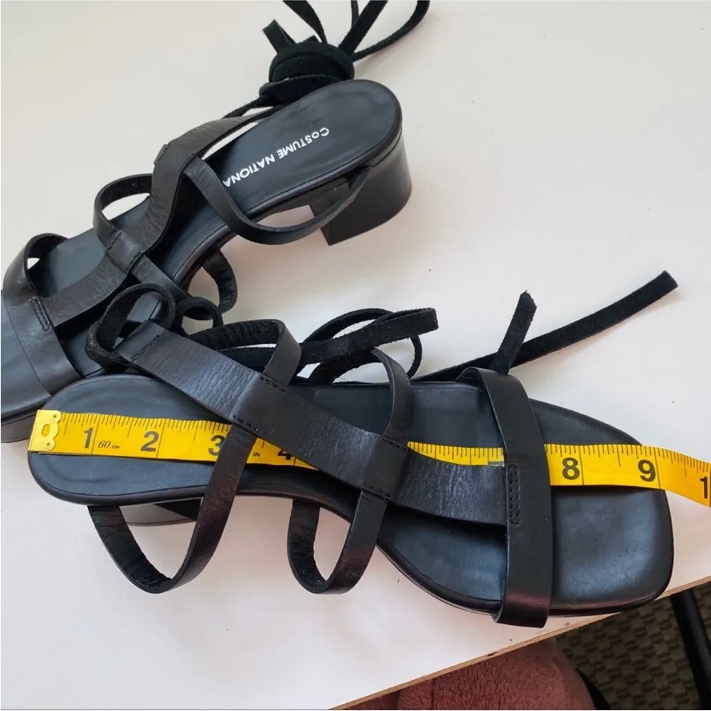 Costume National black leather cage sandals NWT Size 6 - Image 6