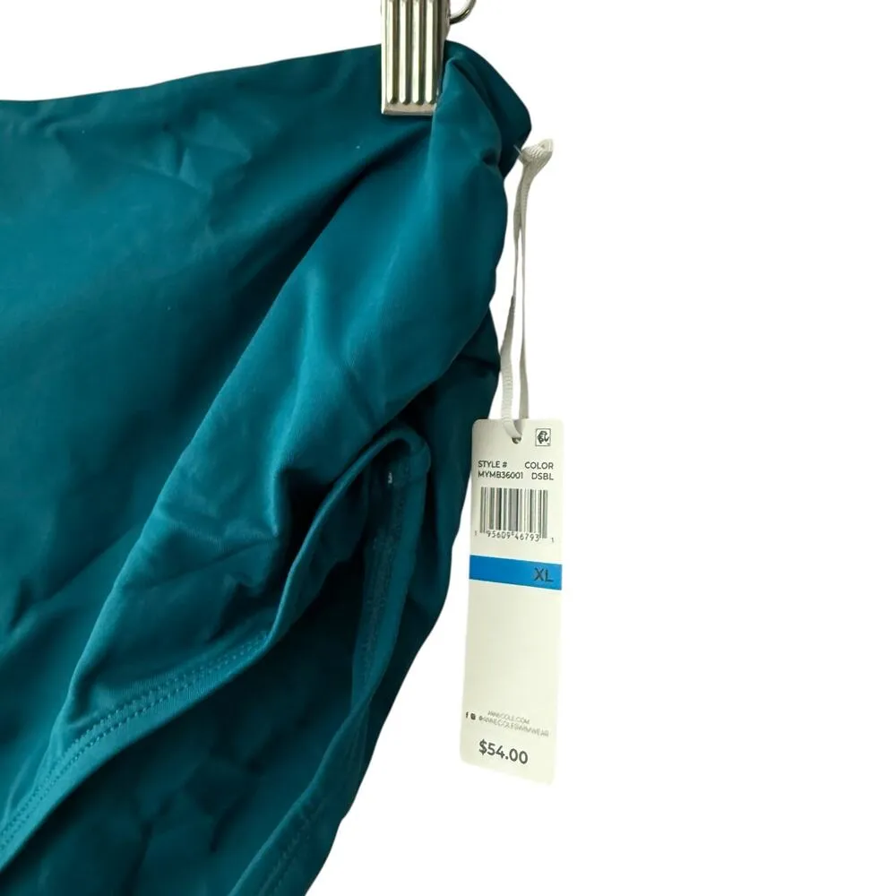 Anne Cole Live In Color Convertible High Waist Shirred Swim Bottoms Size XL - Image 6