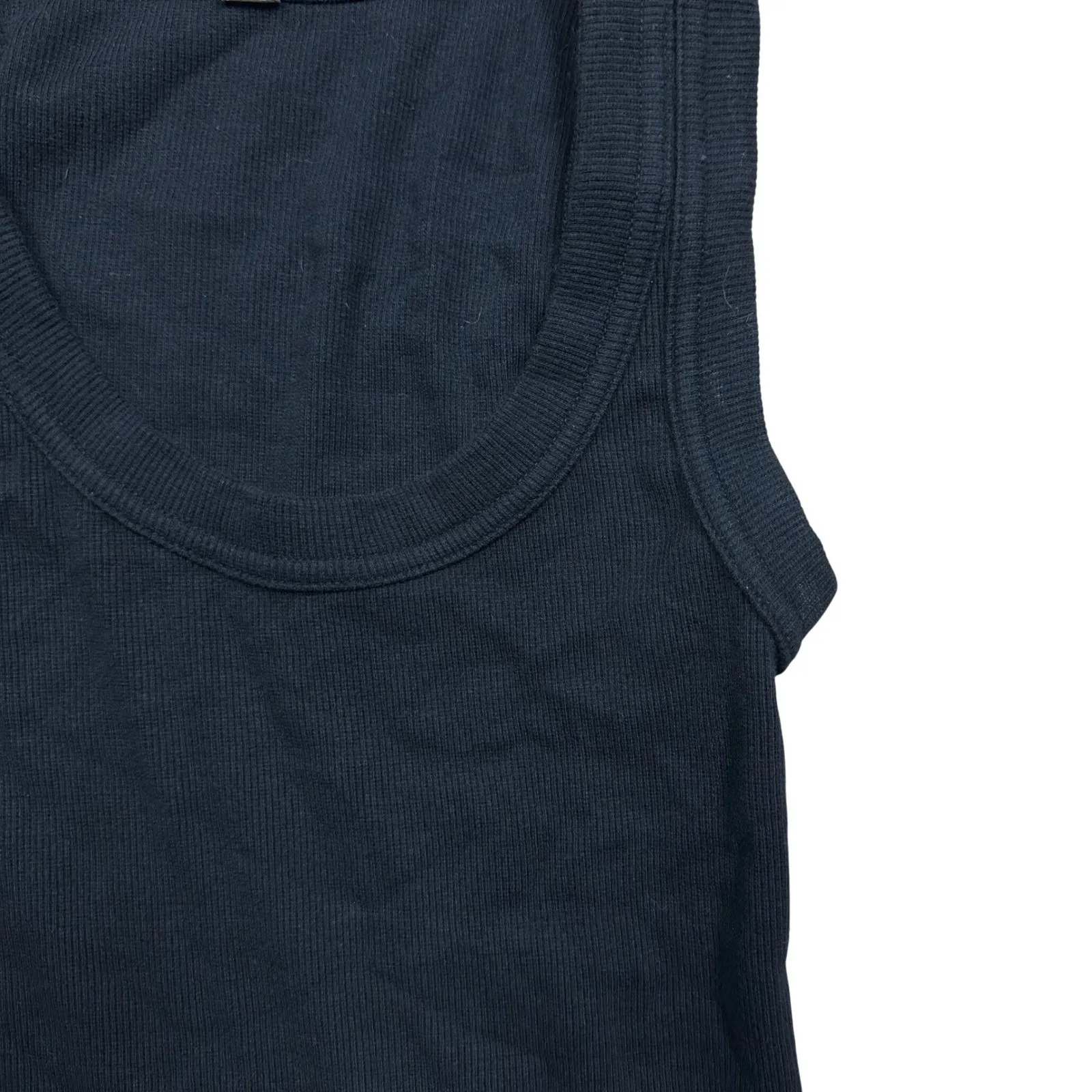 NWOT American Giant Women's Black Ribbed Tank Top Size S Scoop Neck Solid - Image 5