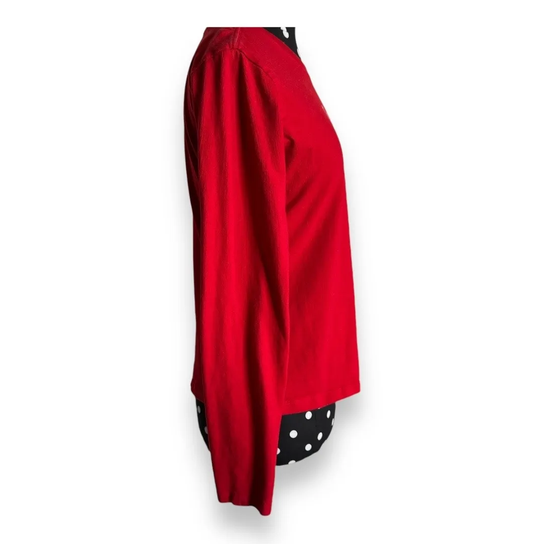 Reebok Womens Top Sz M Red Long Sleeve Tampa Bay Buccaneers‎ Tee Shirt - Image 3