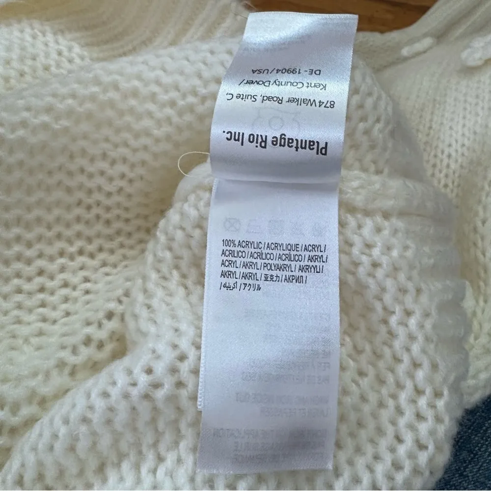 Farm Rio 3D Floral Pullover Sweater Size XL - Image 8