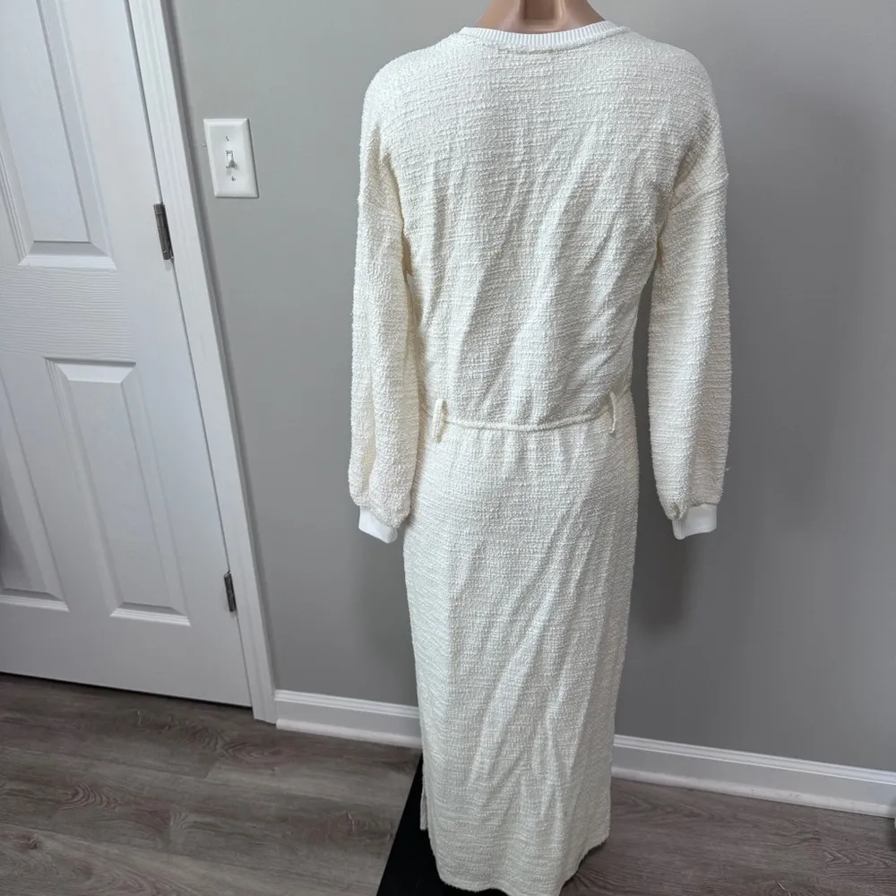 Dolan Anthropologie Jacqueline Sweater Dress Cream Maxi Ivory Bone Left Coast - Image 8