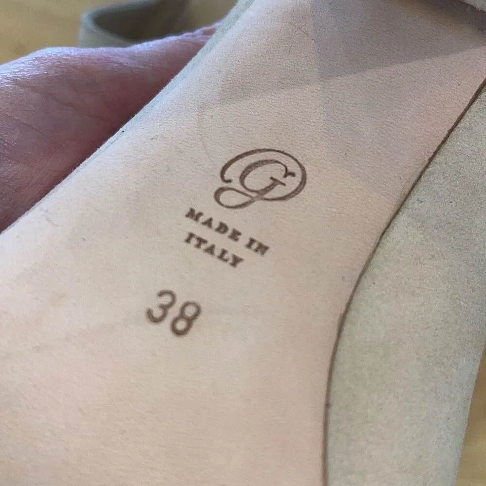 M. Gemi Womens The Noto Suede Slip On Block Heel Mule Sandals Cream Size (38) 7. - Image 7