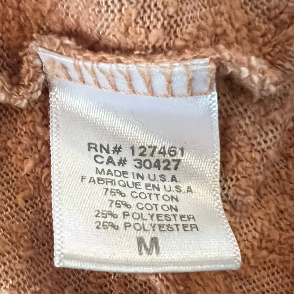 Wildfox I Love Camping Burnout Baggy Beach Jumper Orange Graphic Sweatshirt M - Image 5