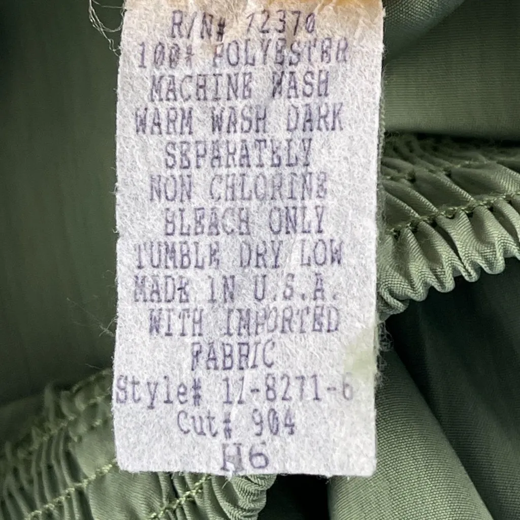 Vtg Roamans Wide Leg Pull On Pants Size 6 Womens Green Elastic Waist High Rise - Image 6