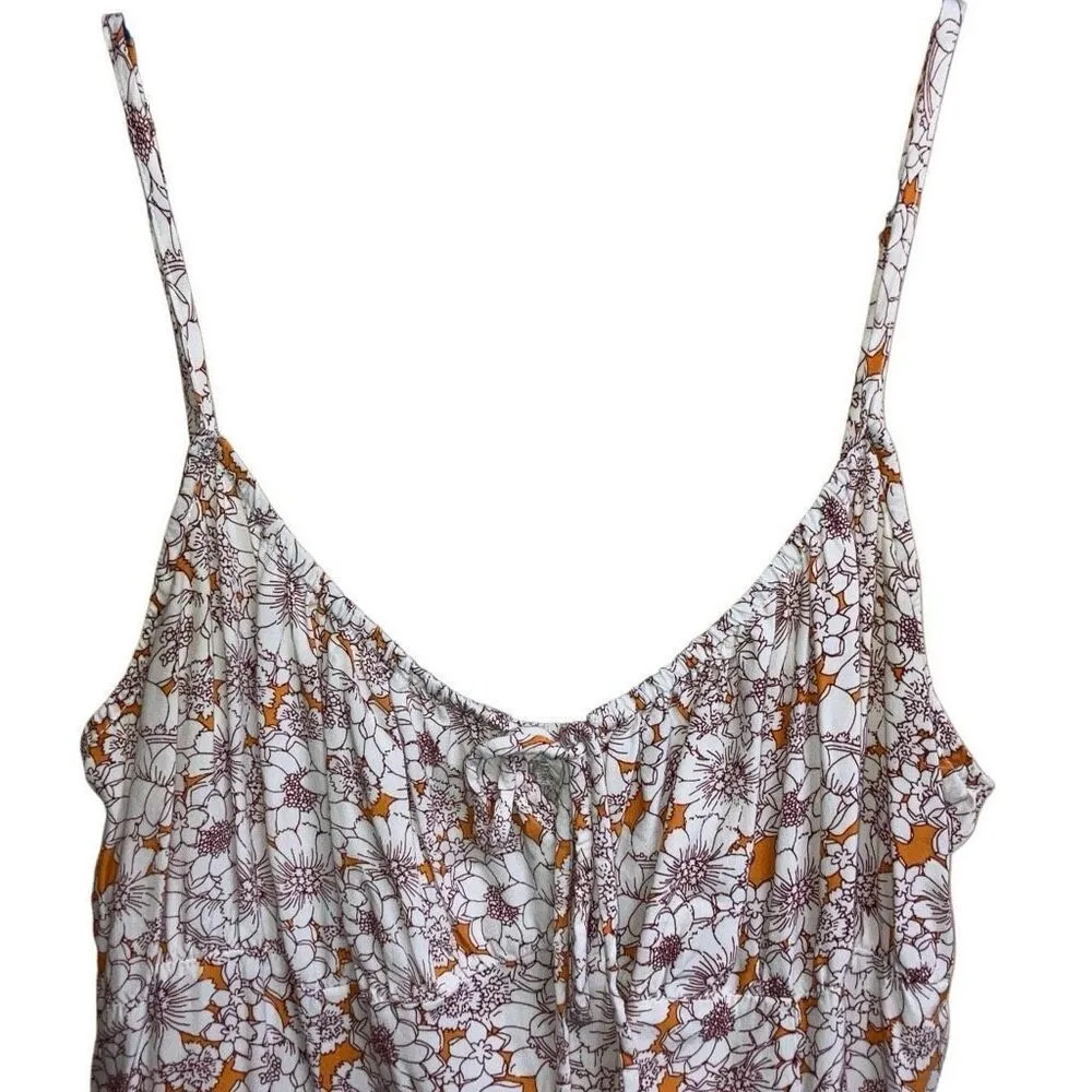 507. Lush floral light weight rayon dress size large - Image 4