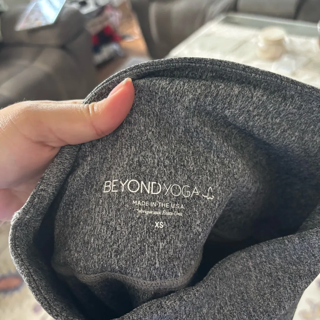 Beyond Yoga Alloy Pink Ombre Speckle Leggings Metallic Pink & Grey XS - Image 4