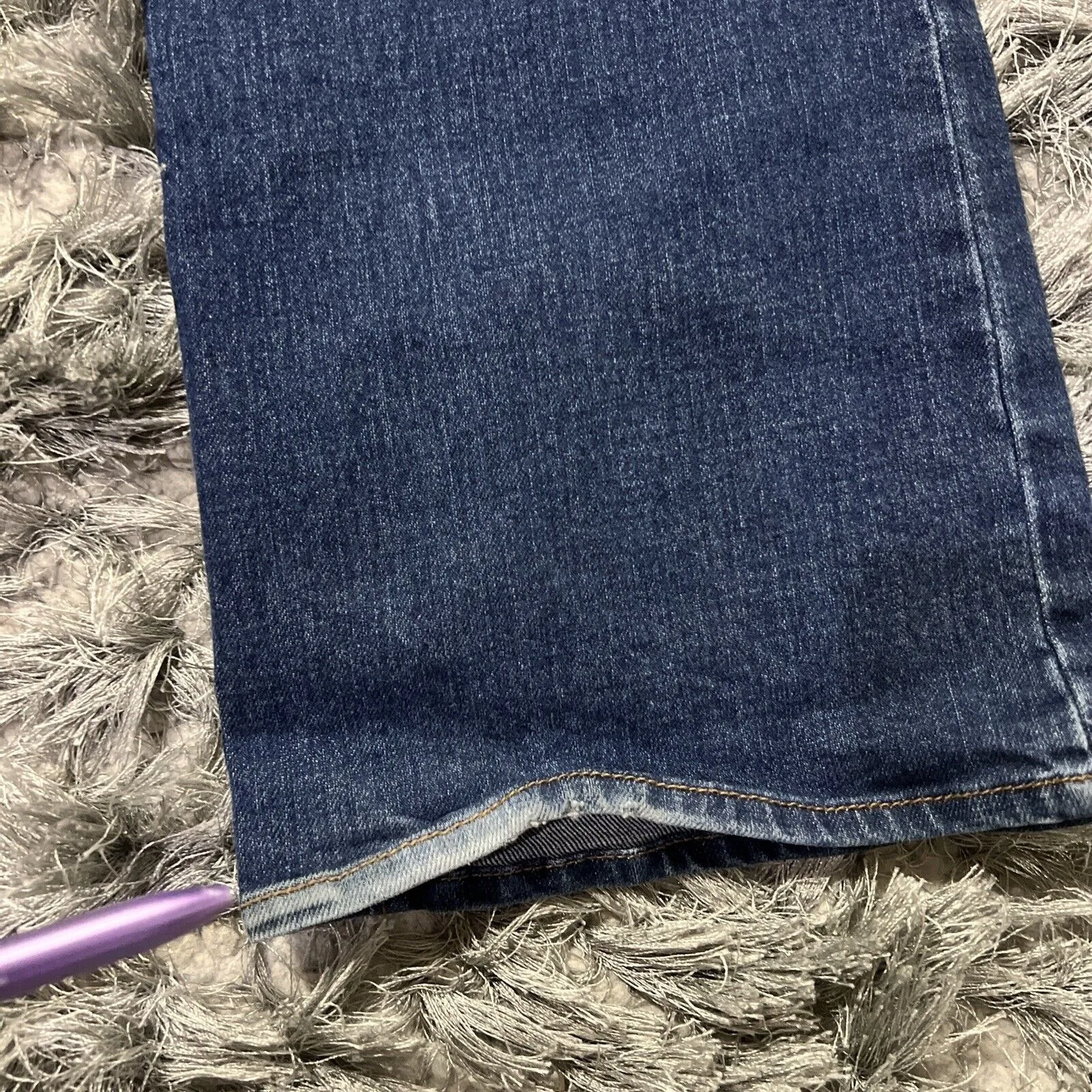 Old Navy Jeans Women 10 Mid Rise Straight Leg Dark Wash Casual‎ Preppy Chic - Image 12