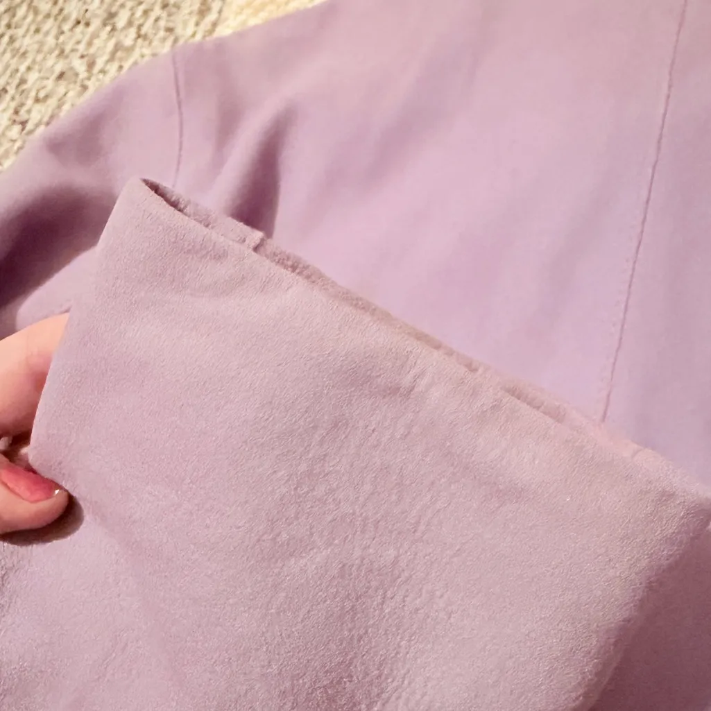 Siena Studio Mauve Suede Jacket, Size L Purple Size L - Image 11