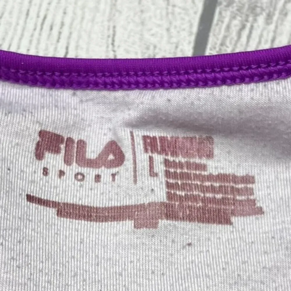Fila Sport Purple Medium Support Racerback Sports Bra Size Large - Image 5