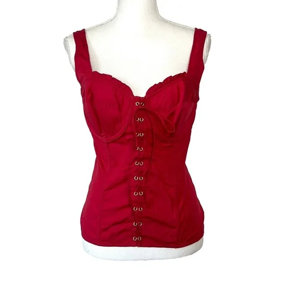 Moda International Corset Top Red Size L - Image 2