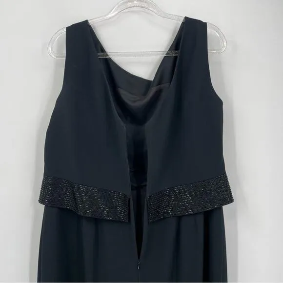 Daymor Couture Black‎ Dress Size 18 Long Beaded Bodice Gown Black - Image 9