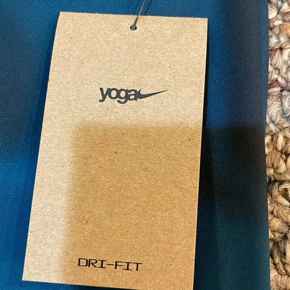 Womens New Nike Nike Yoga Dri-FIT Marina Blue High-Waist Leggings - Image 8