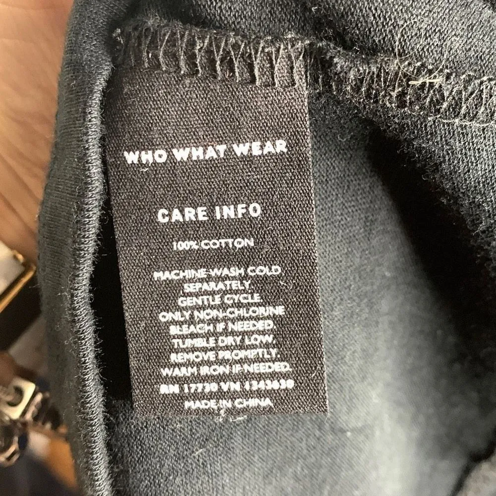 Who What Wear Black Exaggerated Ruffle Sleeve Top Size Medium - Image 8