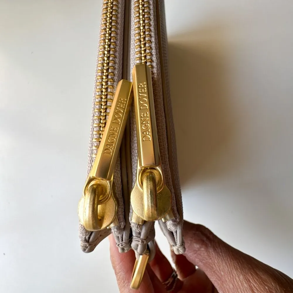 Dagne Dover Essentials Clutch Wallet Grey missing strap and wristlet - Image 4