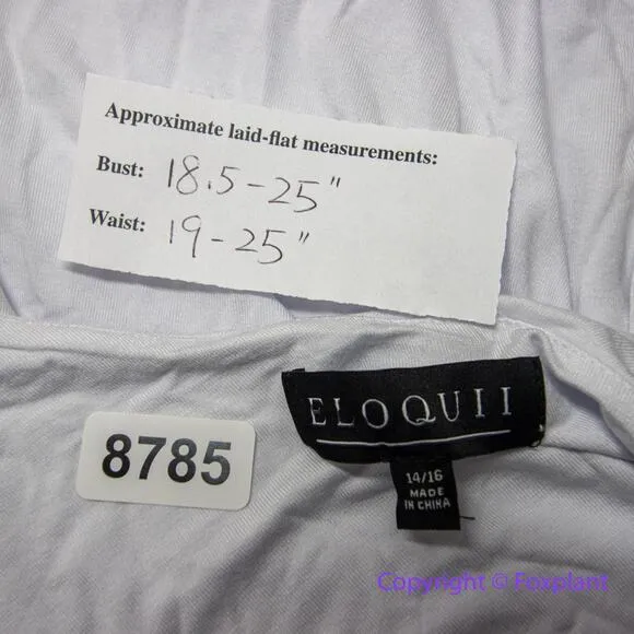 New! Eloquii One Shoulder Bodysuit in white, women plus size‎ 14/16 - Image 7