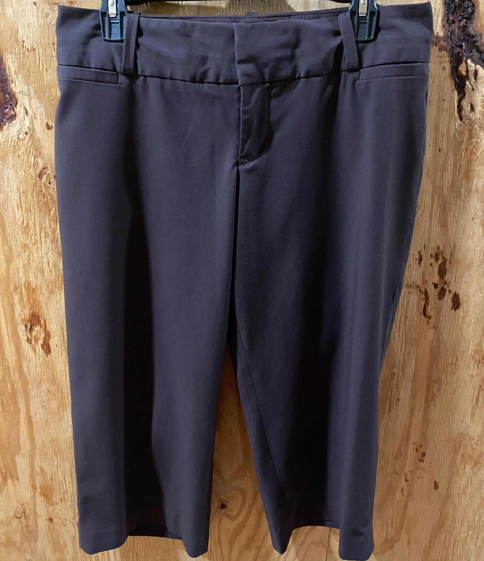 Mossimo Capris Chocolate Brown 6 Stretch - Image 3