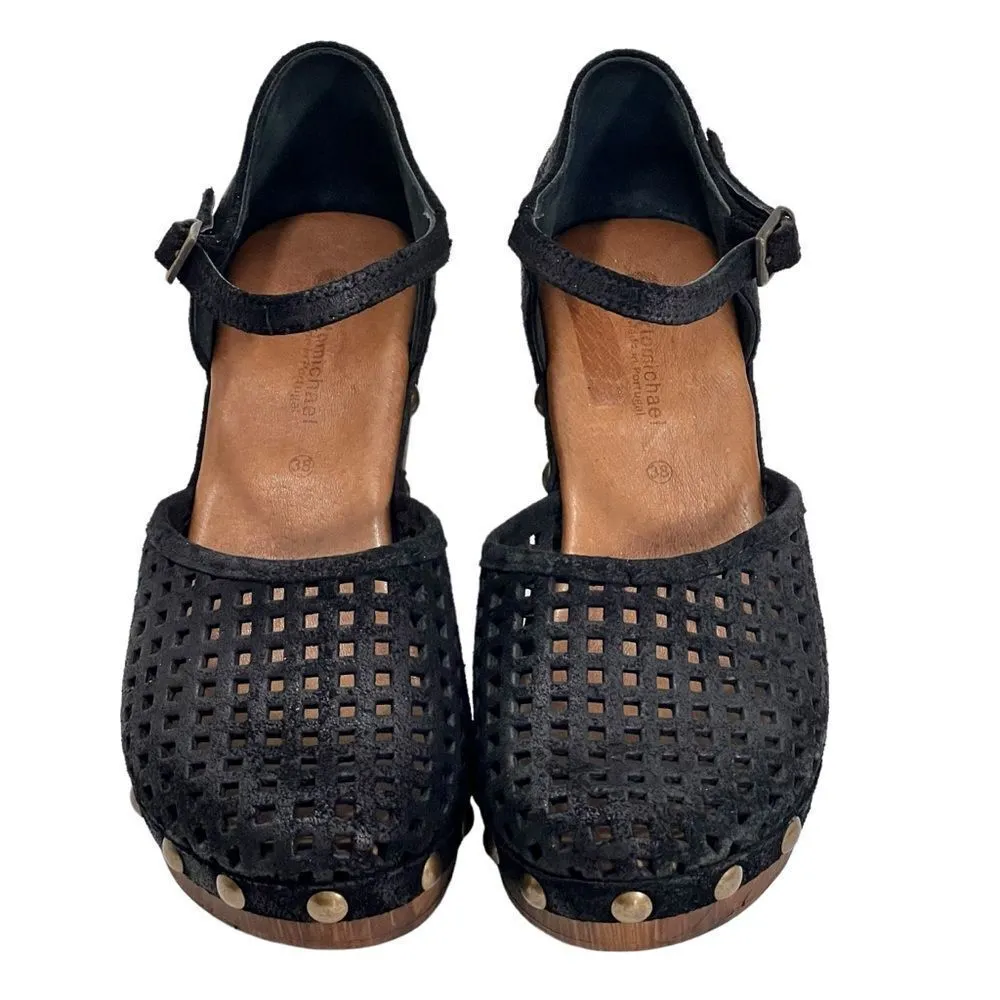 Eric Michael Black Wood Gigi Clog Sandals - Image 15