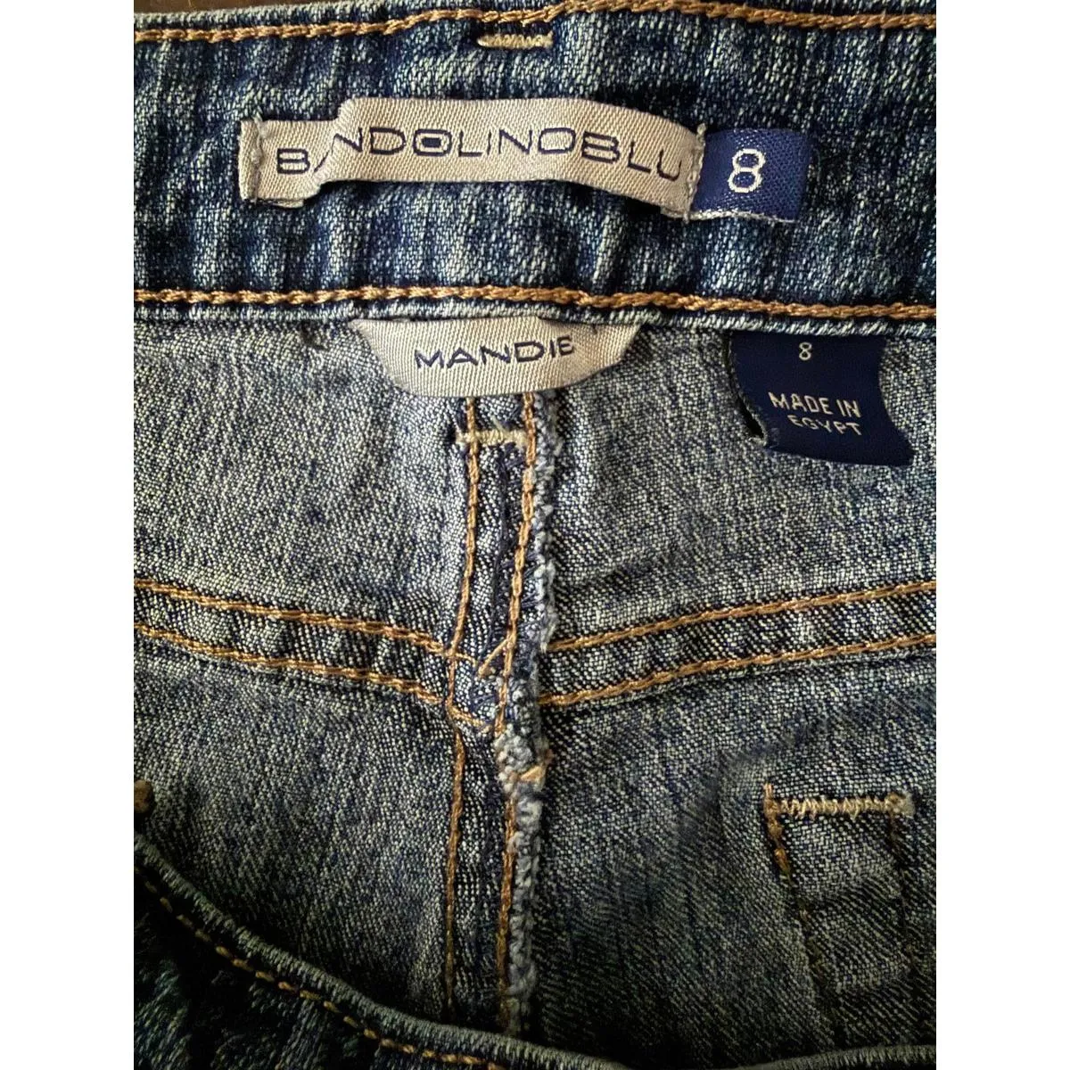 Bandolinoblu Mandie Women's Denim Jeans Size 8 Medium Blue Cotton Polyester - Image 6