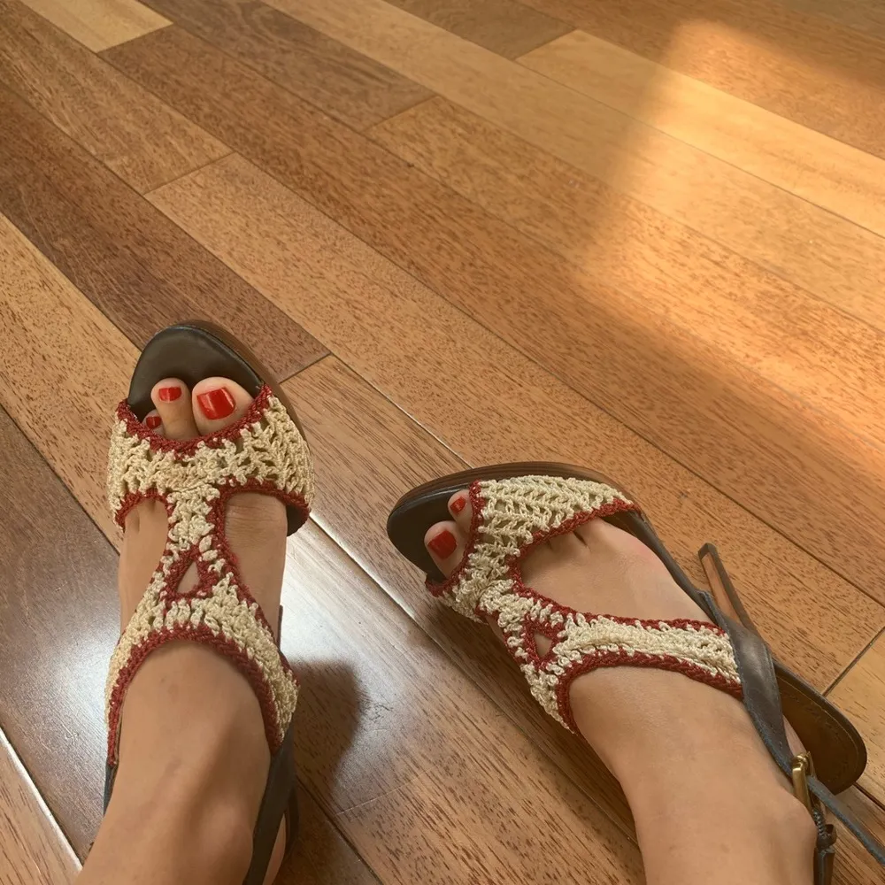 NWOT Charles David | Crochet Weaved Platform Heel - Image 5