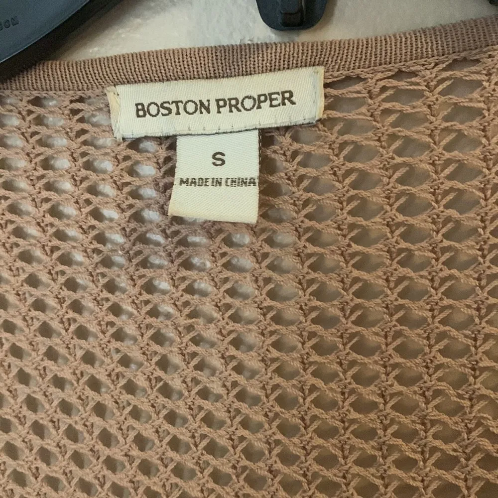 Boston Proper Tan Cardigan‎ | Small - Image 4