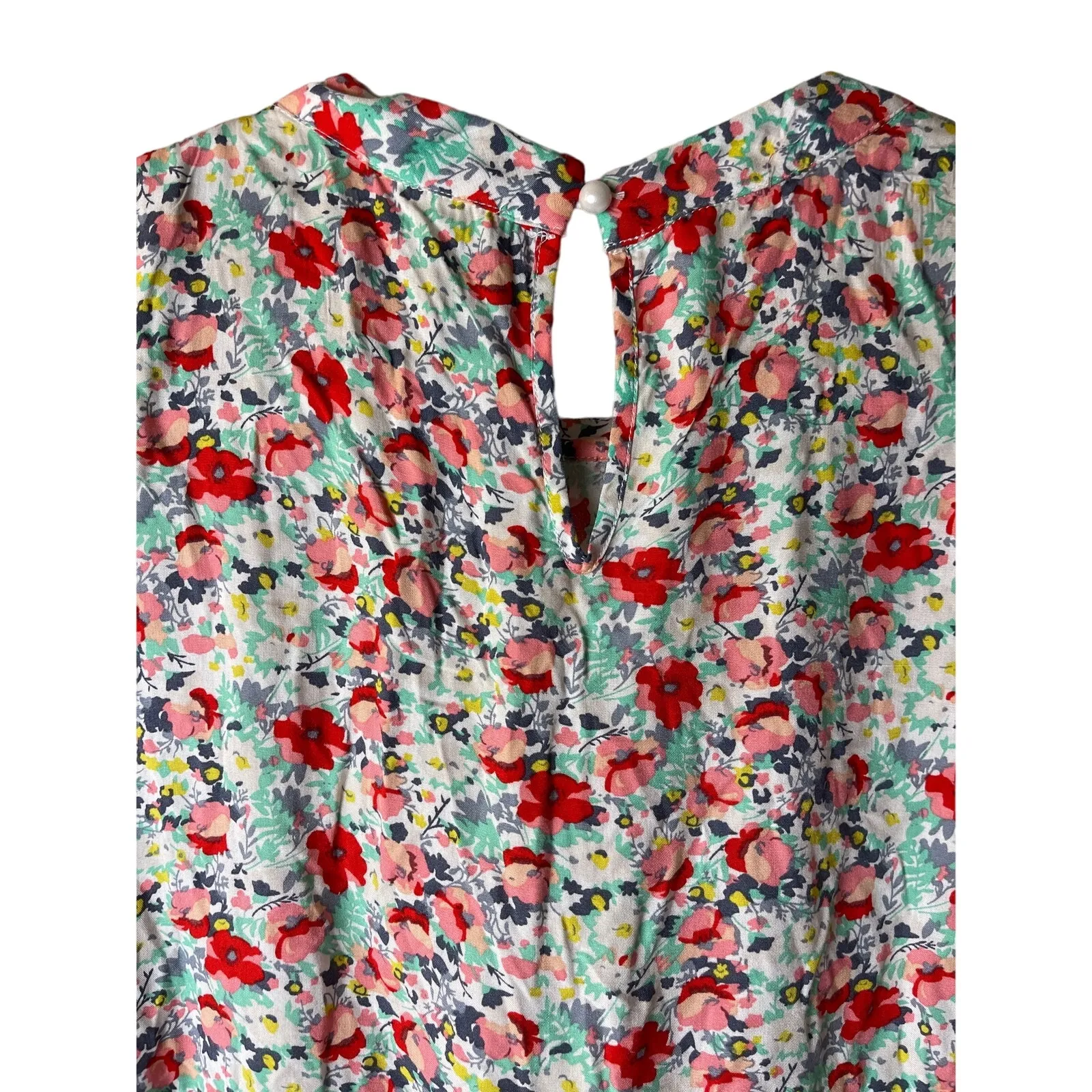 OTT Full On Love Top in‎ Mint Coral Ruffled & Flowy Babydoll Top Size 1X Green - Image 9