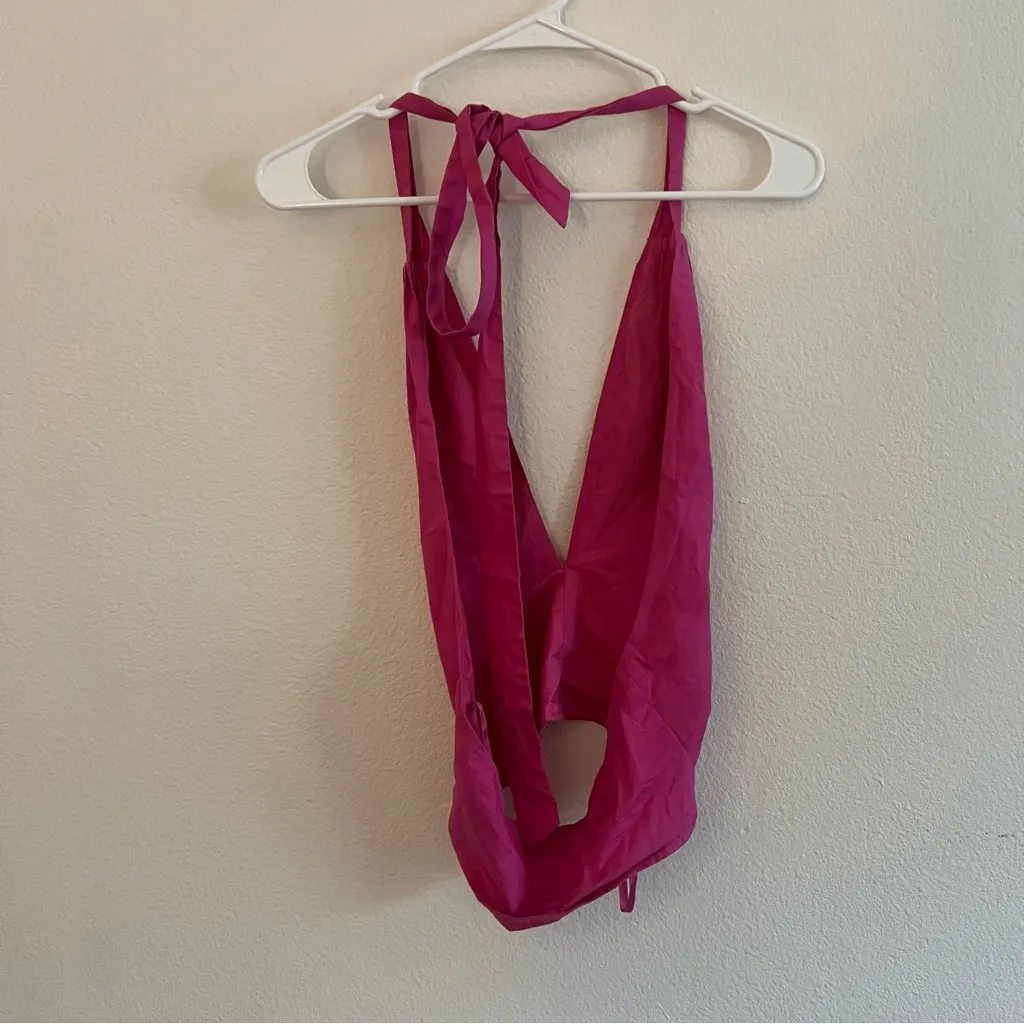 STAUD Pink Kai Halter Top Size 0 - Image 6