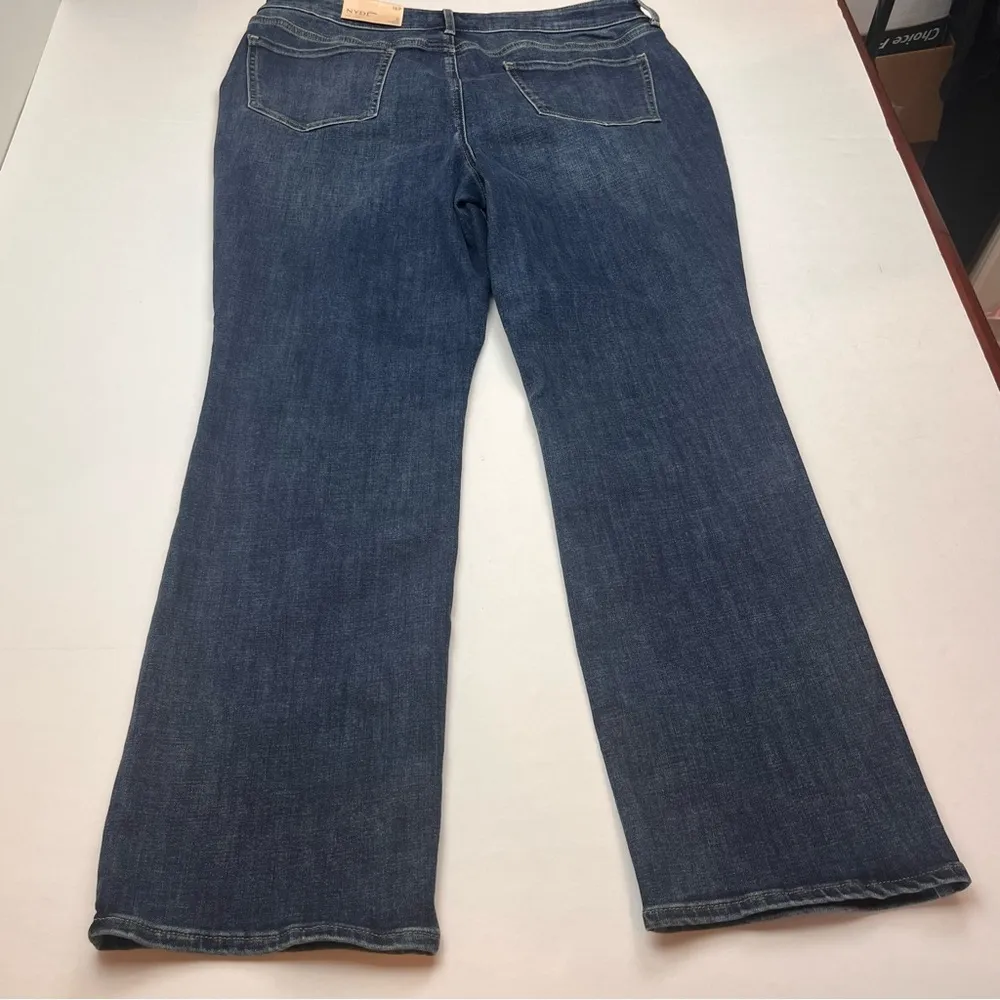 NYDJ Straight Women Size 16 Petite 16P Denim Blue Jeans Lift Tuck Technology NEW - Image 10