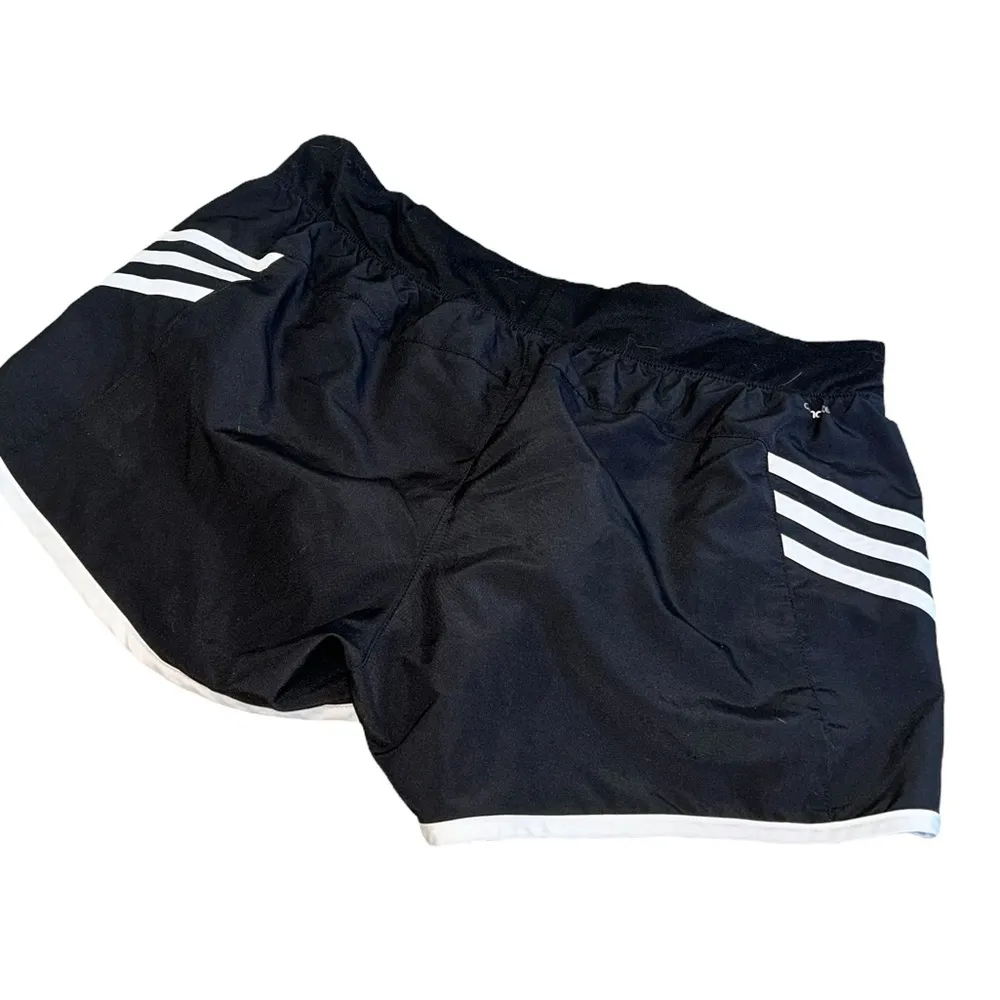 Black & White Adidas Athletic Shorts Montclair State University MSU Fitness Wear - Image 3